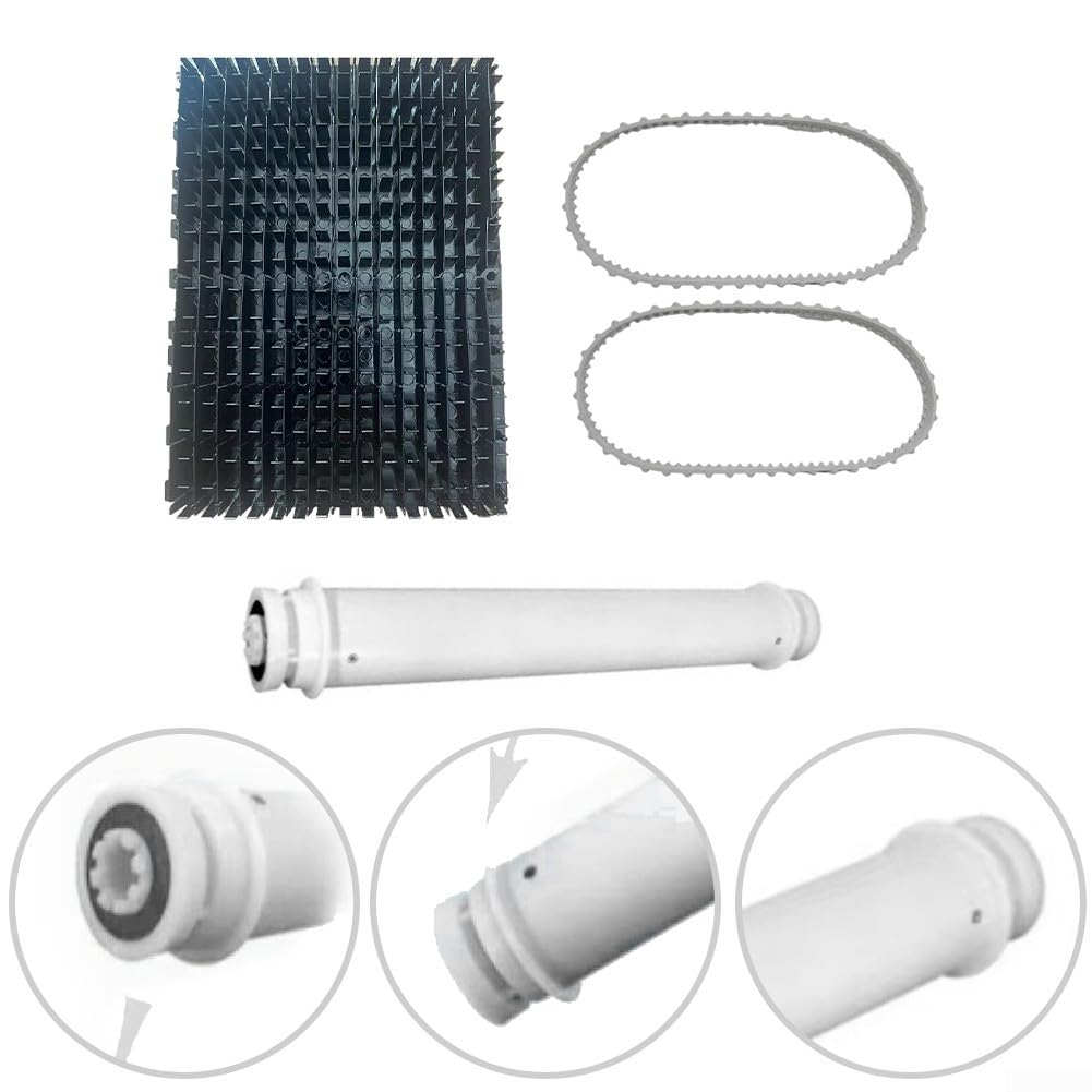 RCX26003 Kit de tubo de rueda y correa de transmisión con cepillo para Hayward para limpiadores robóticos de piscinas TigerShark RC9740 RC9956CC 4 piezas