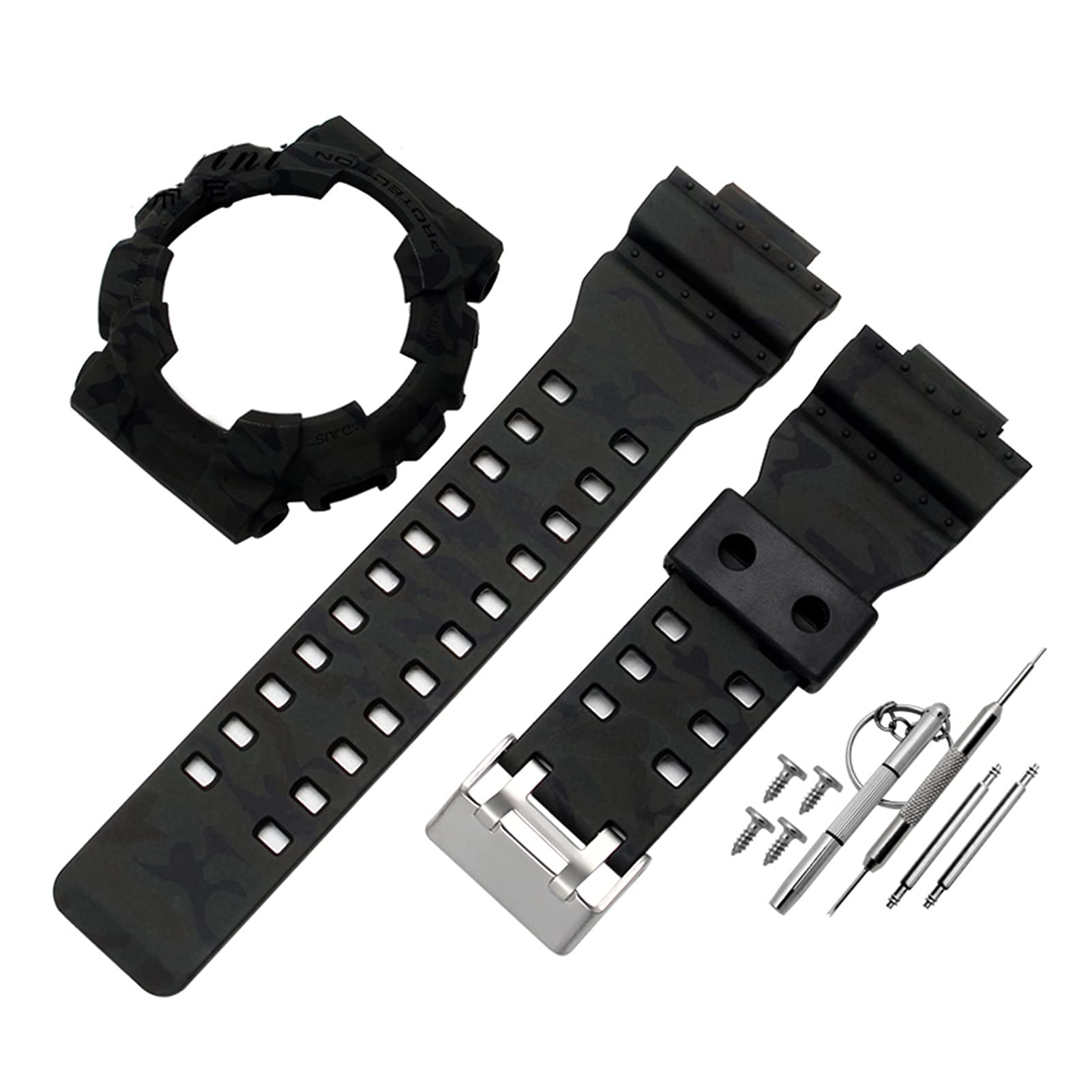 Amazon.co.jp: ZHUZHENG カシオ用アクセサリー樹脂ストラップメンズ