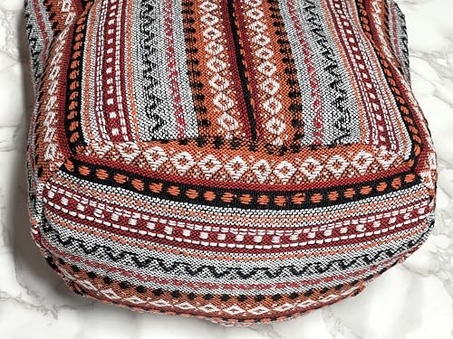 Image of Woven Hippie Crossbody - Hobo Sling Shoulder Bag - Thai Cotton Boho Messenger Purse - Medium