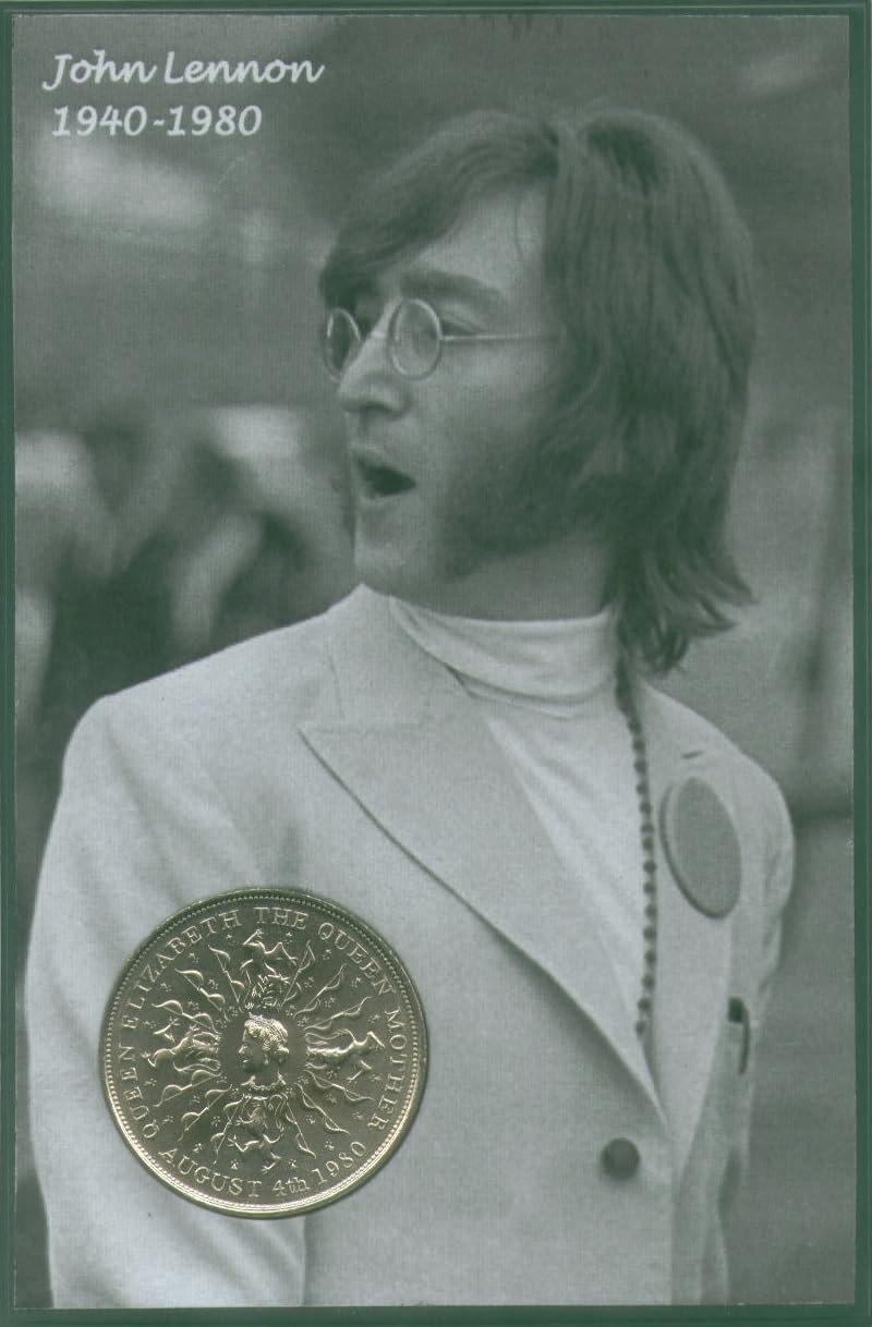 John Lennon (The Beatles) Vintage Music Legends Retro Crown Coin Present Display Gift Set 1980
