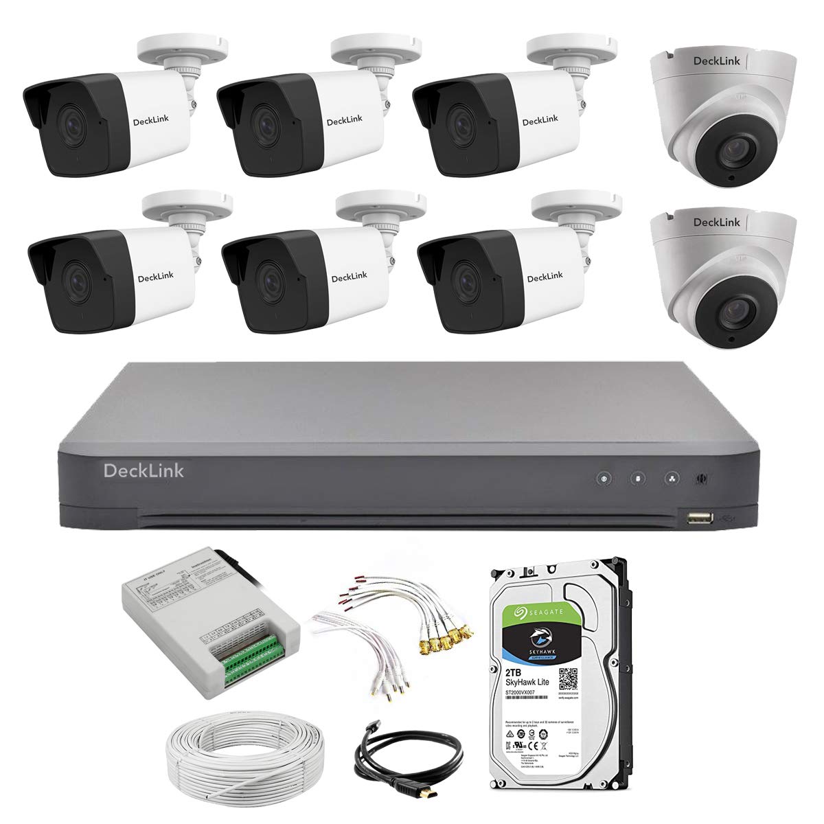 DeckLink 5MP Cctv Camera Full Set With 2TB Survillance Hard Disk-image-31