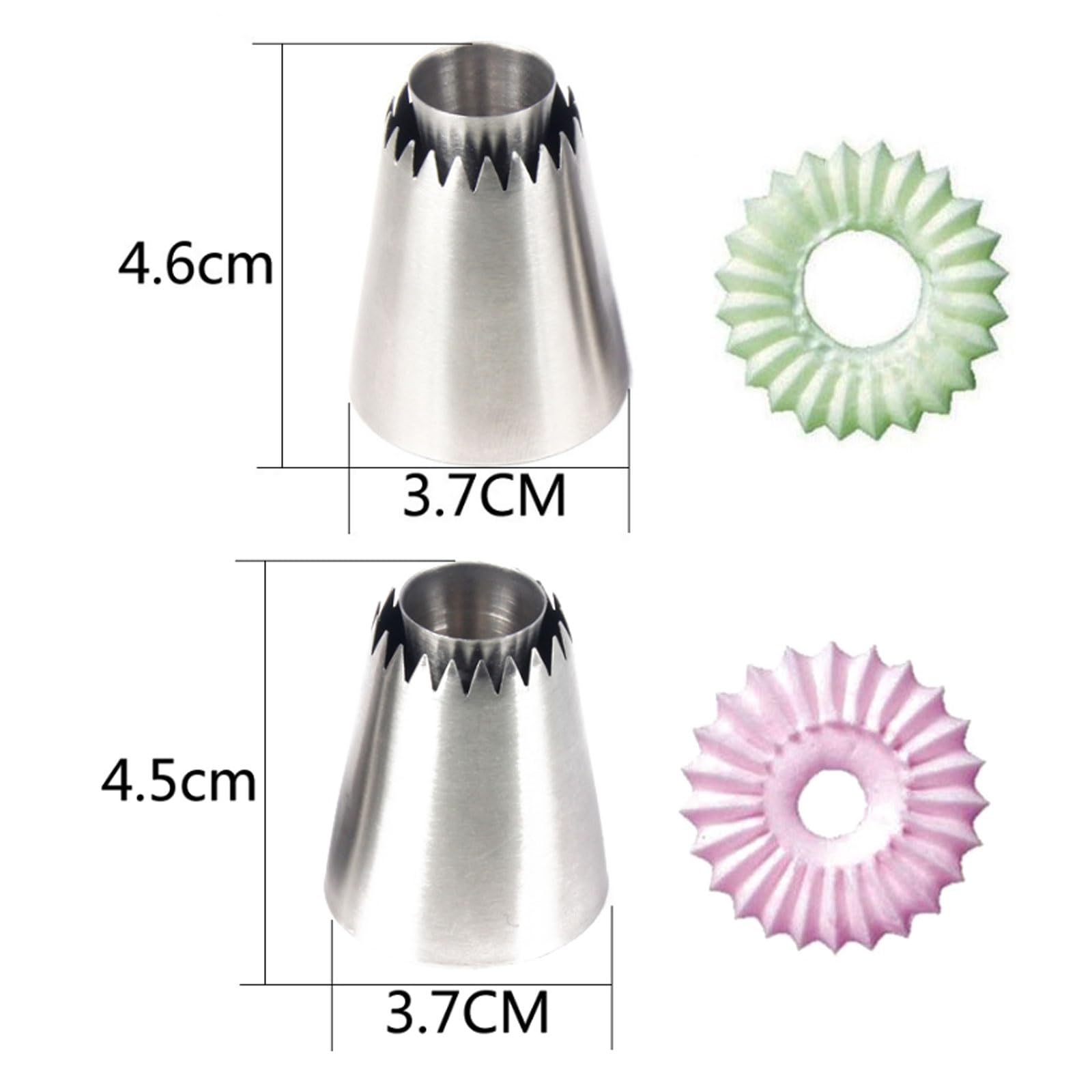 Boquilla de Anillo for decoración Merengue Galletas, Boquilla Profesional Acero Inoxidable for diseños intrincados, Puntas pastelería