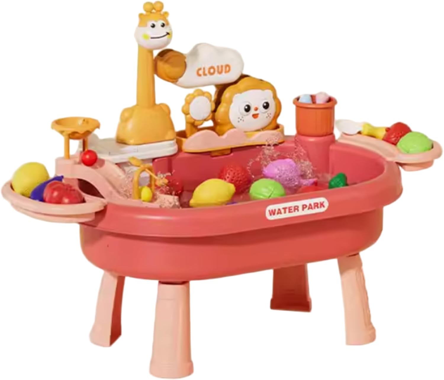 Toddler Water Table, Kids Water Play Table with Electric Pump & Detachable Legs, Play Sink Toy for Outdoor Sensory Fun, Green