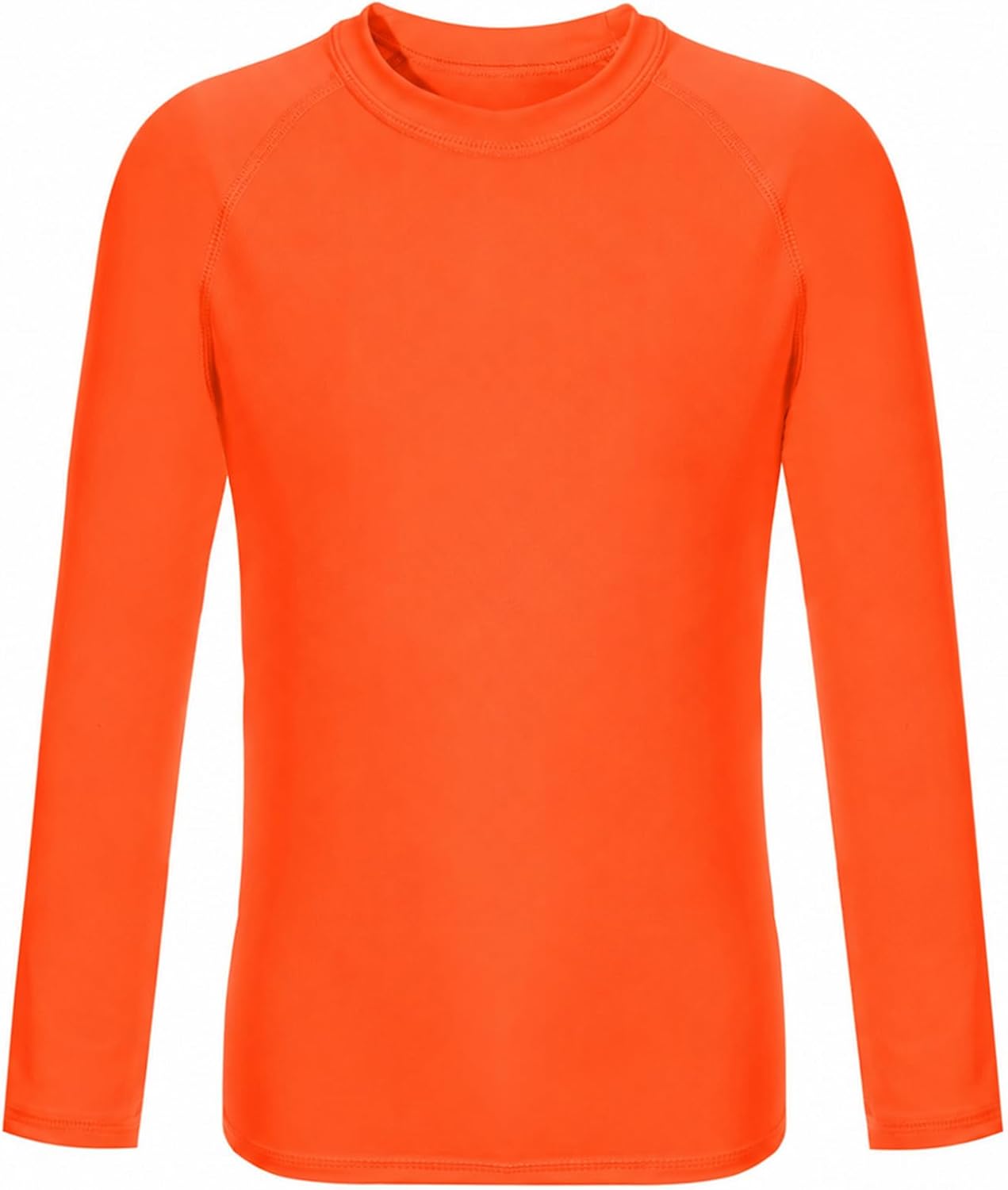 5-14Y Boys Girls Rash Guard UPF 50+ Long Sleeve Kids Neon Swim Shirts | Quick Dry Boys Girls Swim Shirts,Unisex Kids Neon Rash Guard,Teen Rash Guard Swimsuit