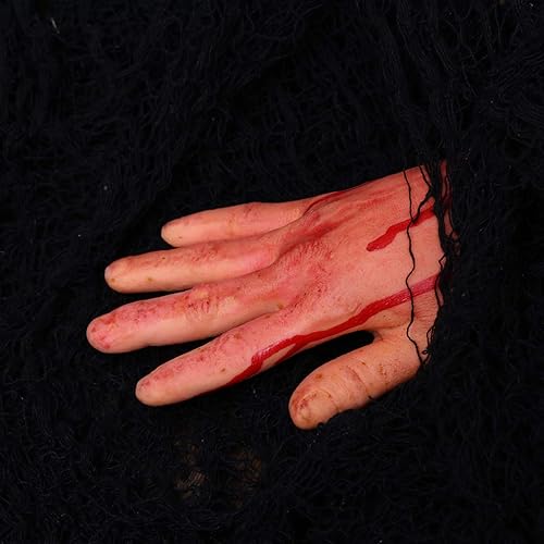 Miniatura 2 de NUOBESTY Manos falsas de miedo con manos falsas para decoración de casa embrujada, accesorios de fiesta de Halloween