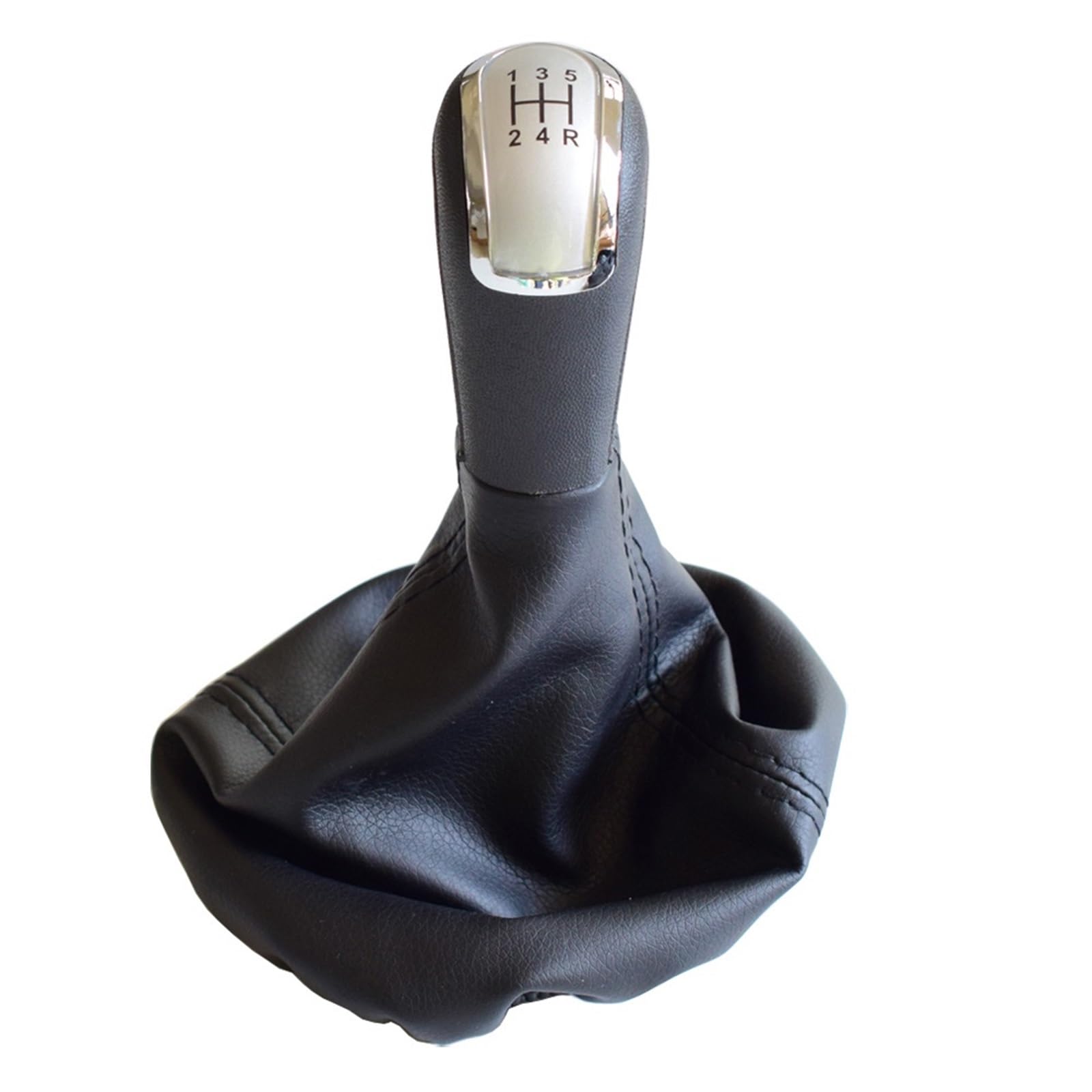 Gxqklsu 5-R-Silver Gear Shift Knob For Benz For C-Class W202 S203 For C-Class W202 Bj 1993-2001 For A-Class W168 1997-2001 5 Gear 6 Speed Car Shift Gear Knob(5-R-Silver)