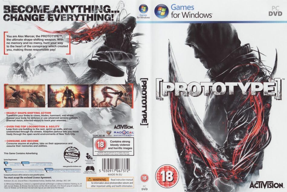 PROTO-TYPE 1- PC Game DVD Full Setup (offline) (no internet required) Physical Disc By GameZoneX [video game] (B0CPPYCT5K) Amazon Price History, Amazon Price Tracker