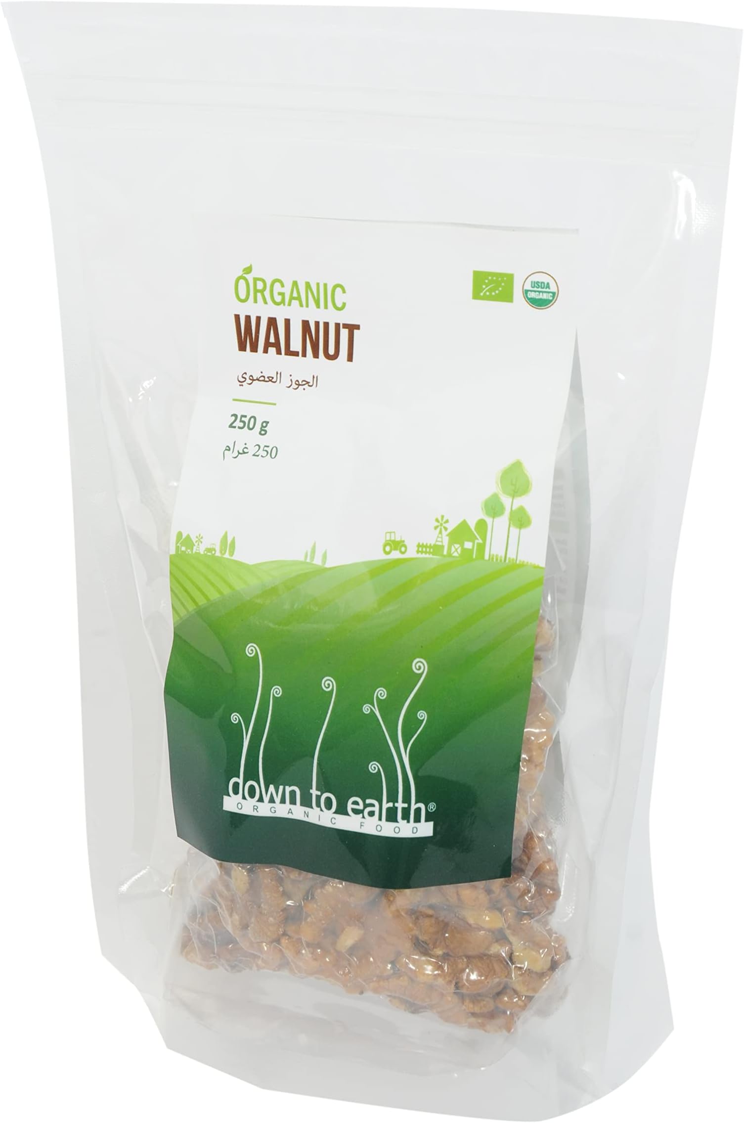 Down To Earth Organic Walnuts 250g