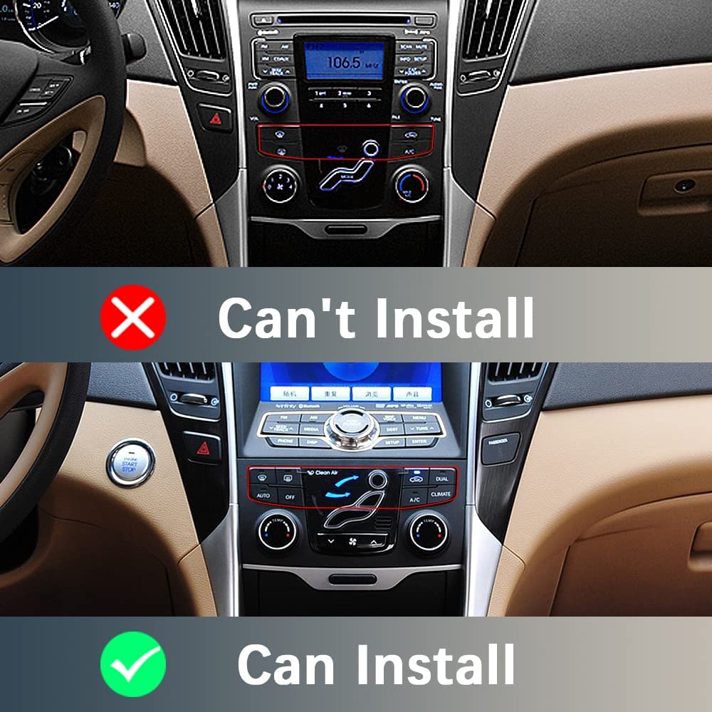 2+32G Android Car Stereo for Hyundai Sonata 2010-2015 with Apple Carplay Android Auto Mirror Link 9 inch Head Unit Touchscreen Radio FM RDS HiFi Bluetooth WiFi GPS + AHD Backup Camera & MIC