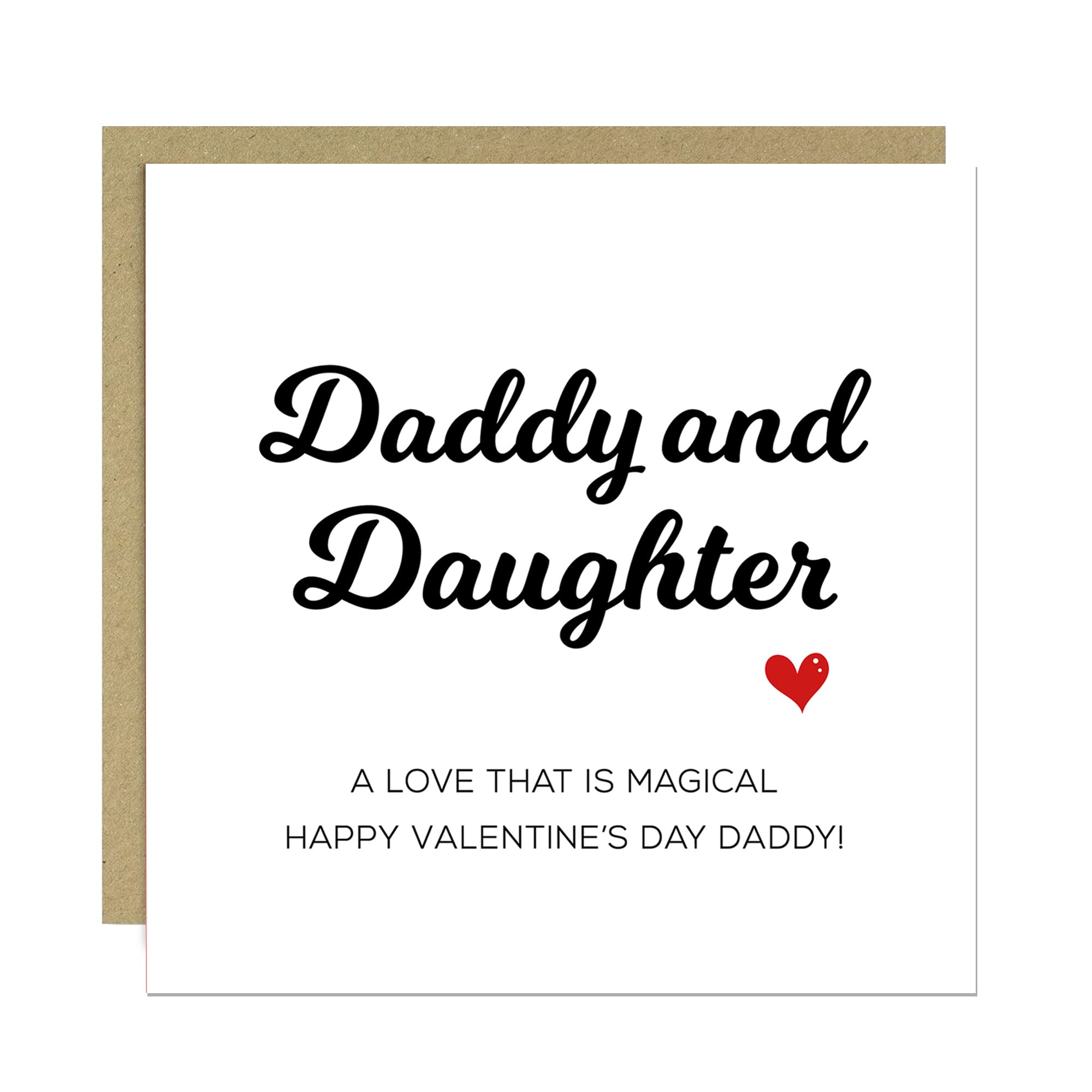 RED OCEAN Valentines Card For Daddy, Daddy Valentine Card, Daddy Daughter Valentines Card, Card For Daddy, For New Dad, Valentines Card Daughter, Greetings Card With Envelope