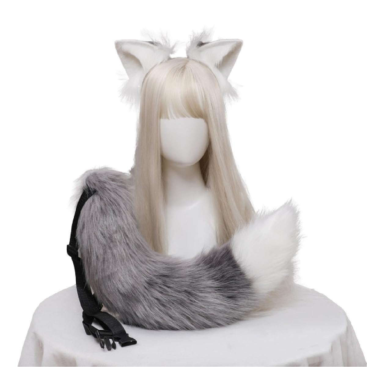 Amazon.co.jp: 狼 コスプレ 耳 しっぽ ケモ耳 キツネ ハロウィン 耳