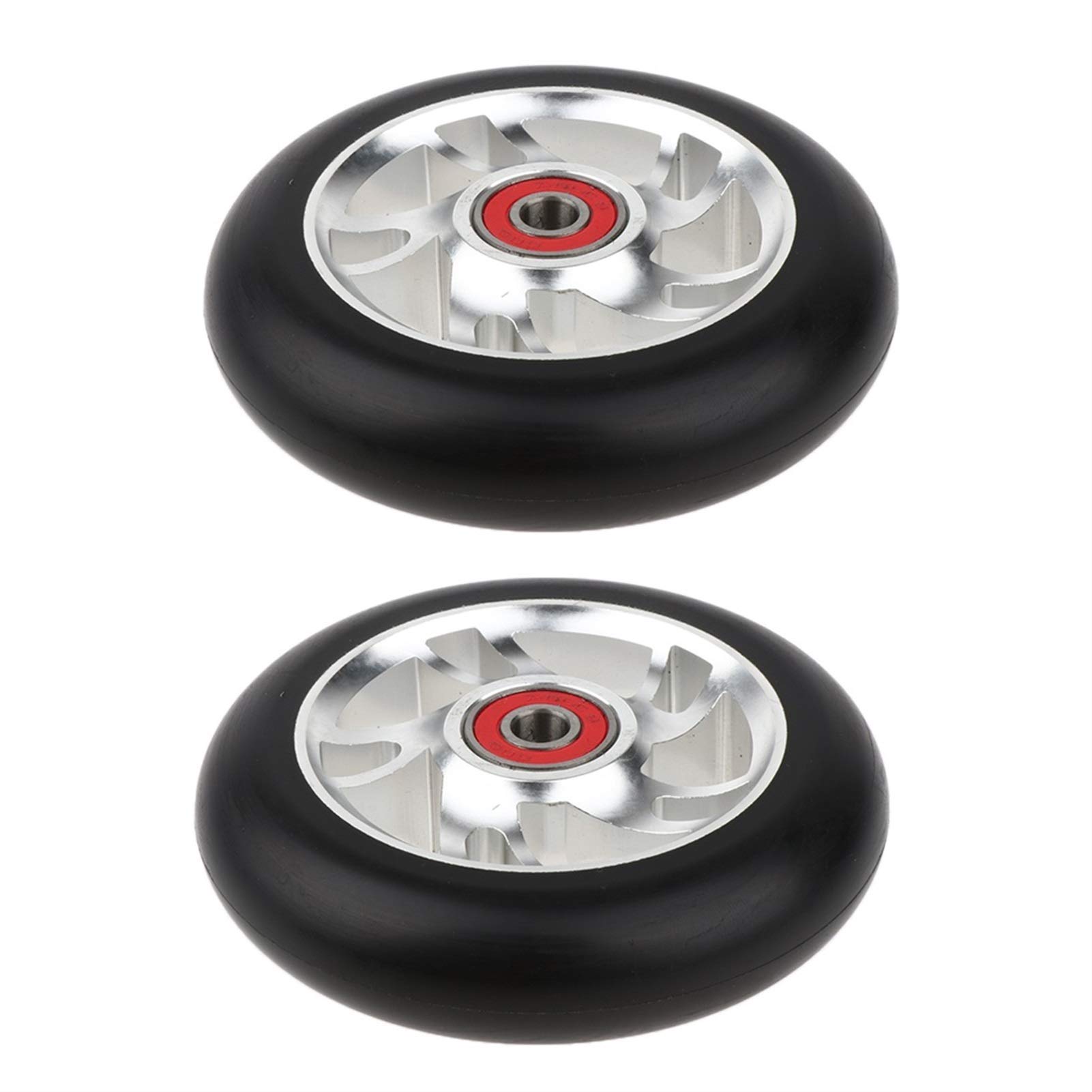 Ruedas de Scooter Freestyle,Ruedas de Scooter 2PCS Reemplazo de 100 mm Push/Kick/Stunt Scooter Ruedas Reemplazos con rodamientos Amplías Bujes Scooter Piezas Accesorios