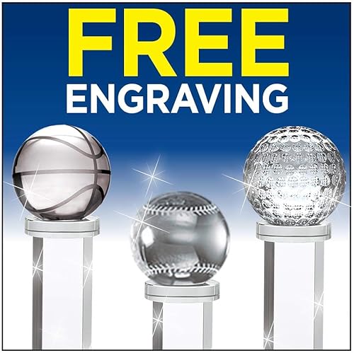 Miniatura 2 de Crown Awards Trofeo de austeridad global, trofeos de globo de cristal de 6"