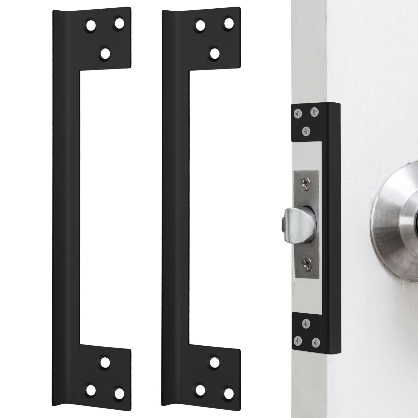 Blulu 2 Pcs Door Latch Guard Plate Outswing Door Security Protector ...