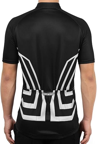 Miniatura 3 de Tiekoun Camisetas de ciclismo para hombre camisetas de ciclismo de manga corta ropa de bicicleta con cremallera completa chaqueta de bicicleta Azul