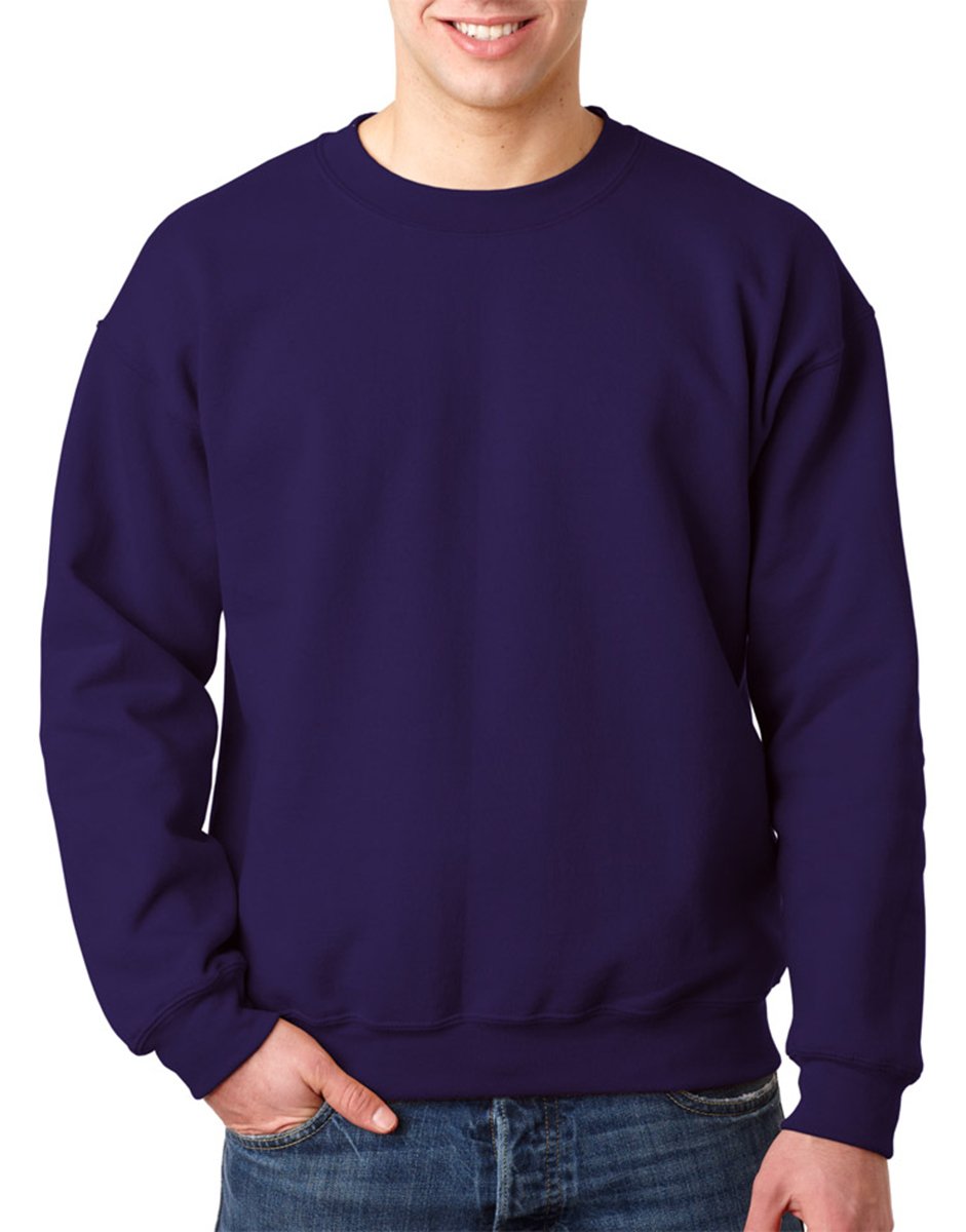 Gildan Dryblend Adult Crew Neck Sweatshirt, Purple, Large