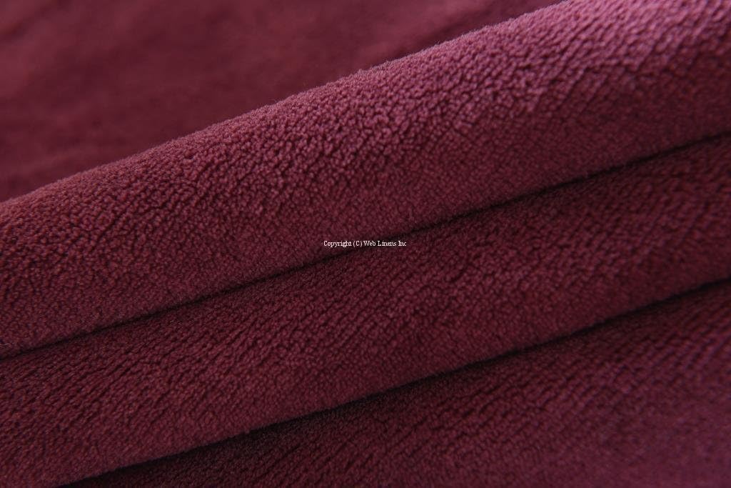 Web Linens Inc Multiple Colors- Reversible - Sherpa/Microplush Throw Blanket- 50"x 60"-Burgundy - Exclusively by Blowout Bedding RN# 142035
