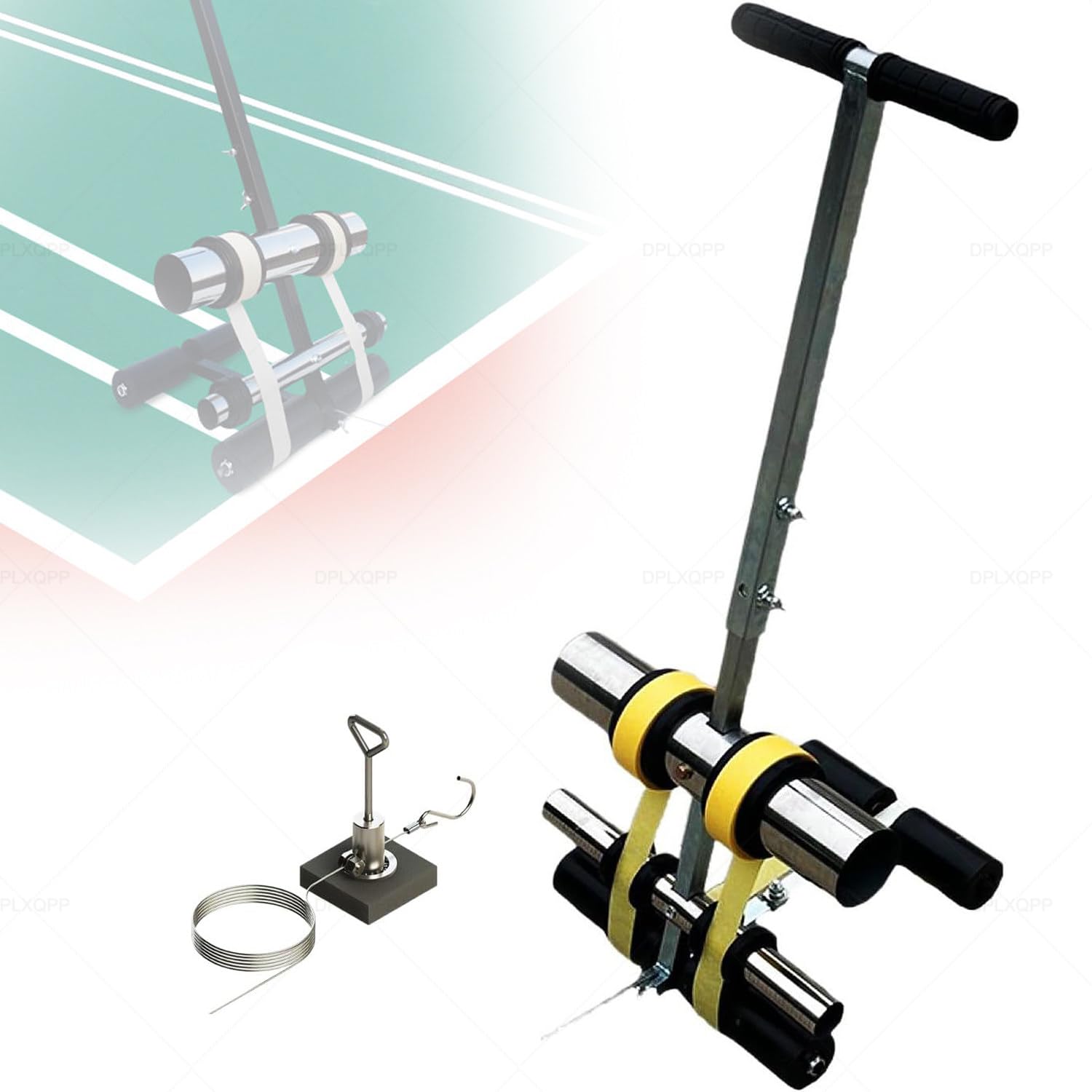 GLETSF Road Spray Paint Marking Machine for Straight Lines, Curves, Circles on Roads, Factories, Garages, Stadiums,