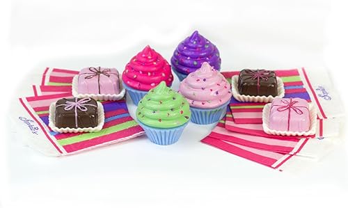 Miniatura 4 de Set completo de 27 pieza muñeca accesorio Alimentos, 15 Sweet Treats  & Cucharas & servilletas de papel, 18 inch muñeca Pretend & Play Set de