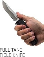 Vista 4 de SOG Cuchillo de supervivencia con vaina, cuchillo de campo de hoja fija, cuchillo táctico de 4 pulgadas y cuchillo de bushcraft con hoja de cuchillo
