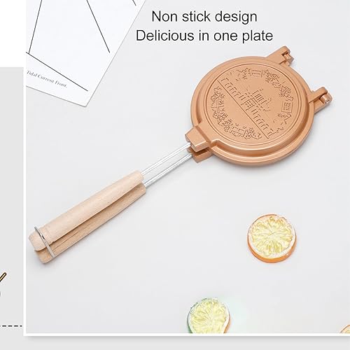 Miniatura 4 de Sartén para hornear sándwiches de doble cara, máquina de sándwiches calientes con mango desmontable, sartén para panqueques de desayuno, tostadas,