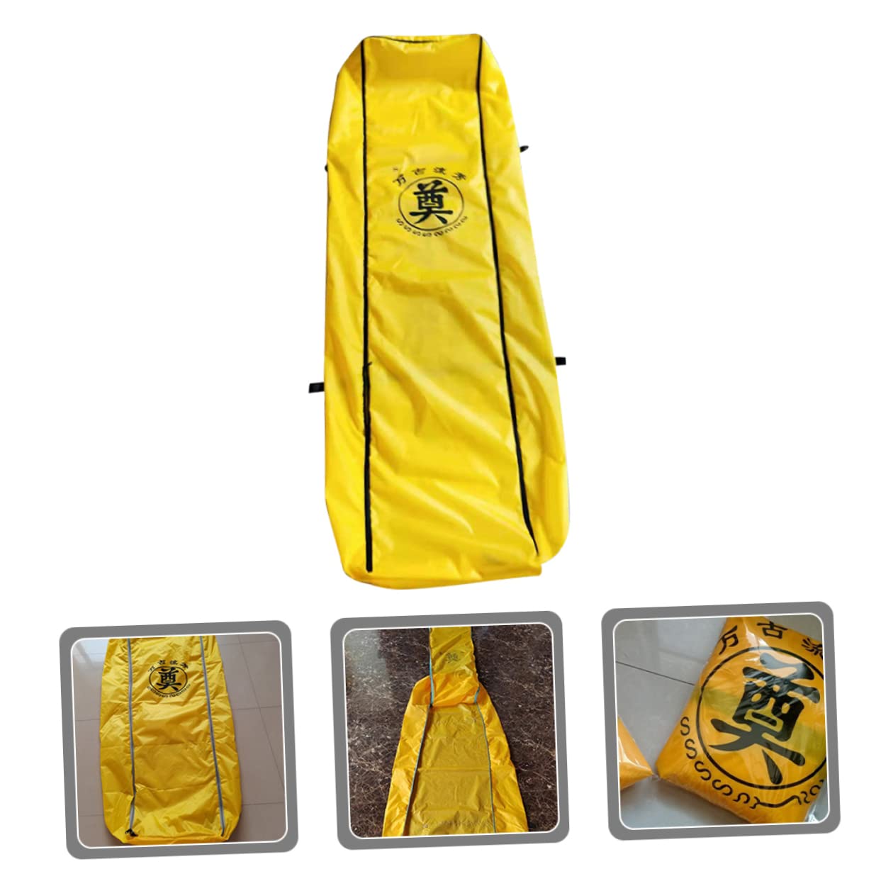 Waterproof Cadaver Body Bag Reinforced Handles Heavy Duty Funeral Storage Pouch Large Oxford Cloth Corpse Handling Bag for Transportation and Storage Random Color