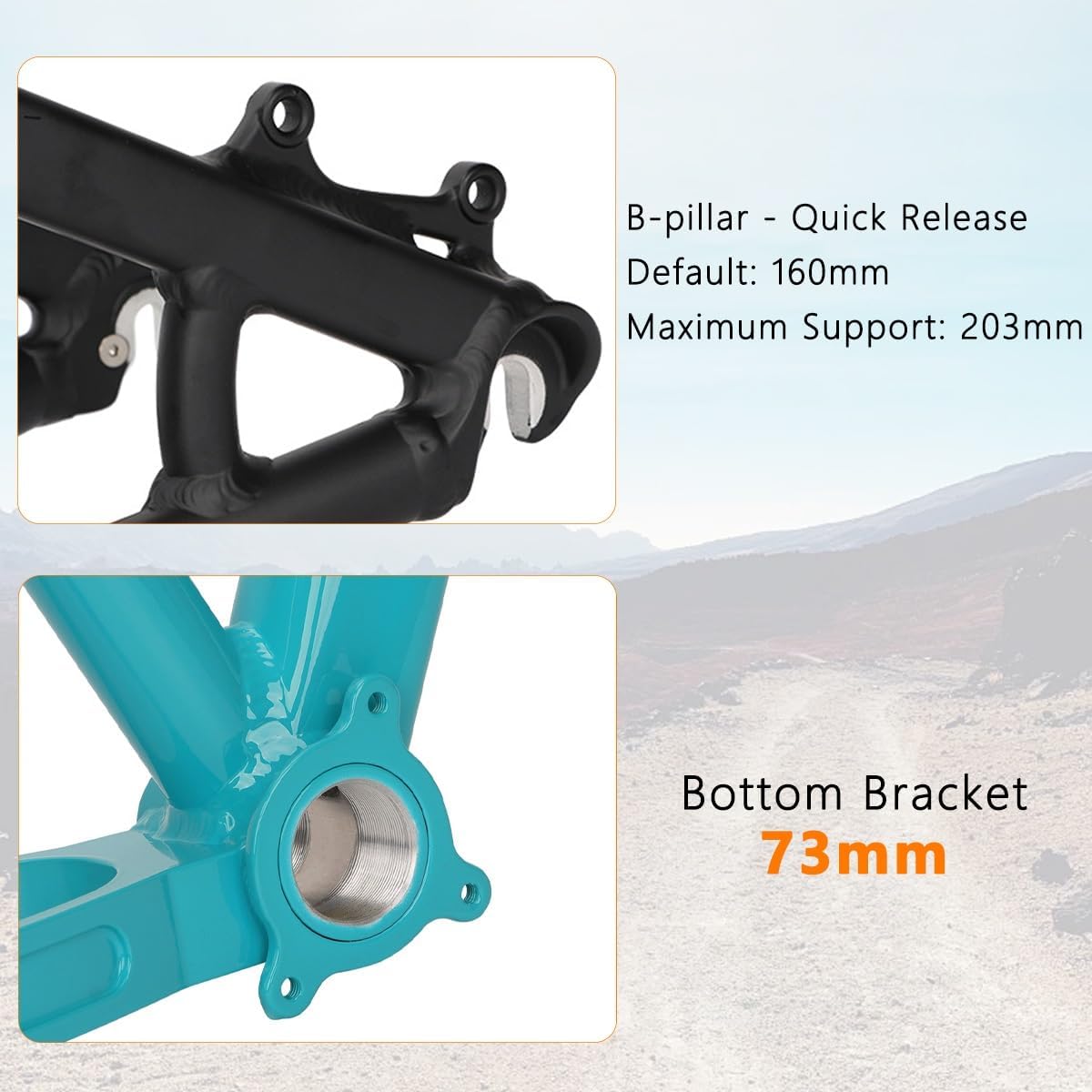 26er 27.5er Mountain Bike Frame DH/XC/AM Hardtail Frame 14'' Disc Brake Aluminum Alloy Frames Quick Release 135mm QR