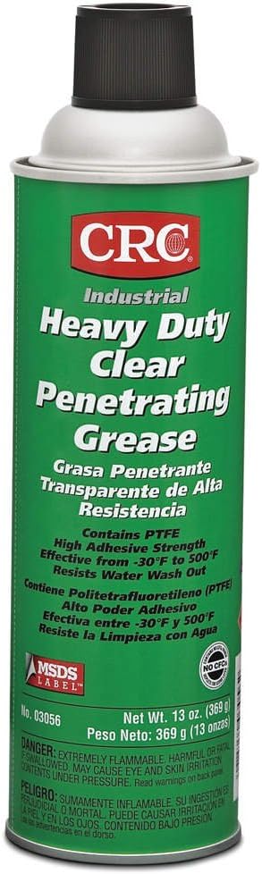 CRC Heavy Duty Clear Penetrating Grease, 13 Wt Oz, 03056