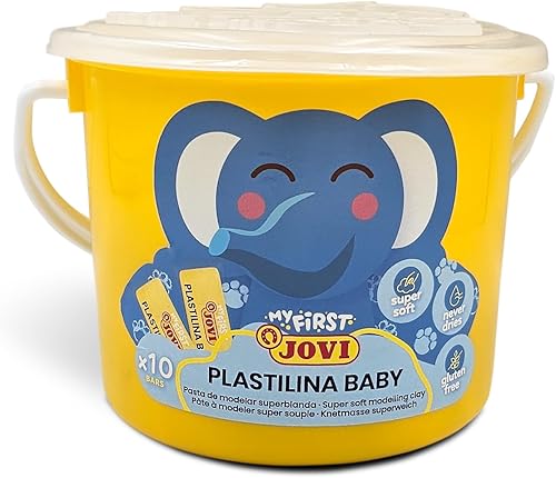 Miniatura 4 de My First PLASTILINA Baby 4 Cubos escolares 40 barras 1.34 oz Arcilla para modelar súper suave colores surtidos (10 unidades x 4 colores), súper