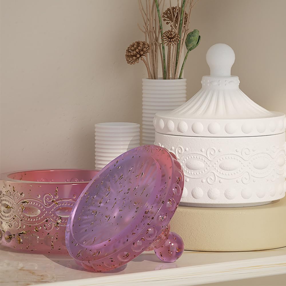 4 Stampi Silicone Per Vasi DIY - Per Resina, Candele E Piante Grasse
