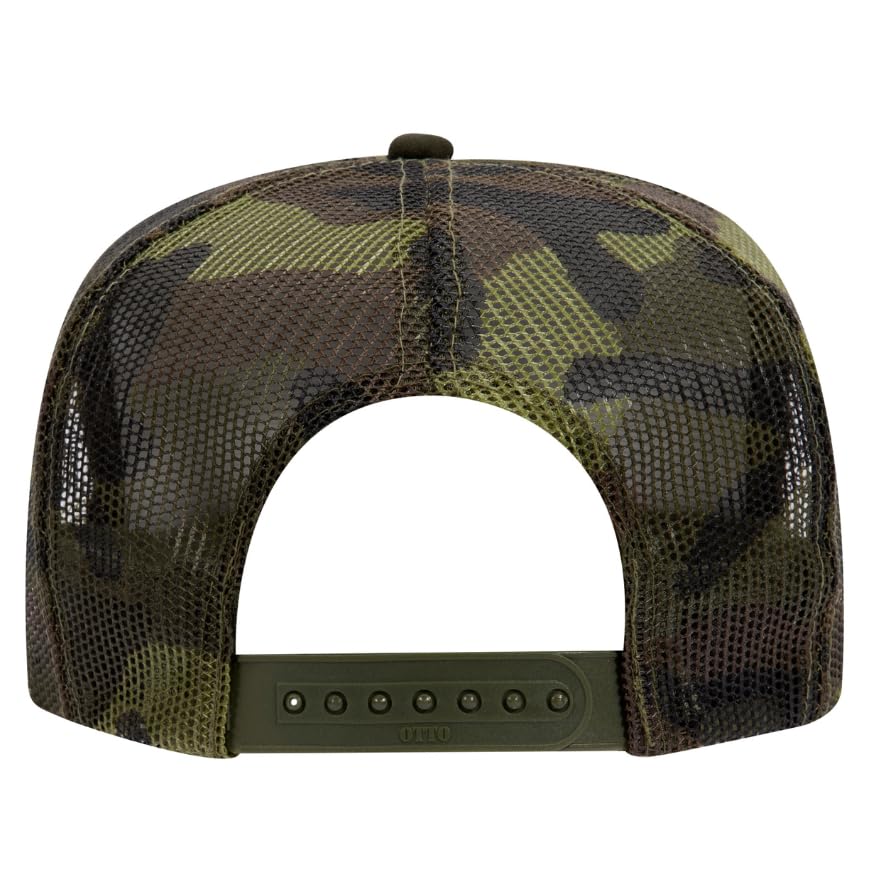 Image of Otto Cap 5-Panel High Crown Mesh Back Trucker Hat