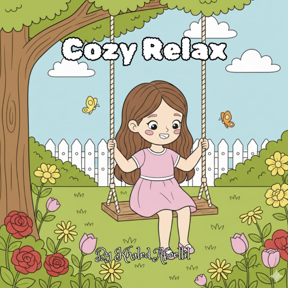 Cozy Relaxing – A Cute & Calm Coloring Book: 30 Cozy Girl Moments | Relaxing Aesthetic Coloring Book for Teens & Adults