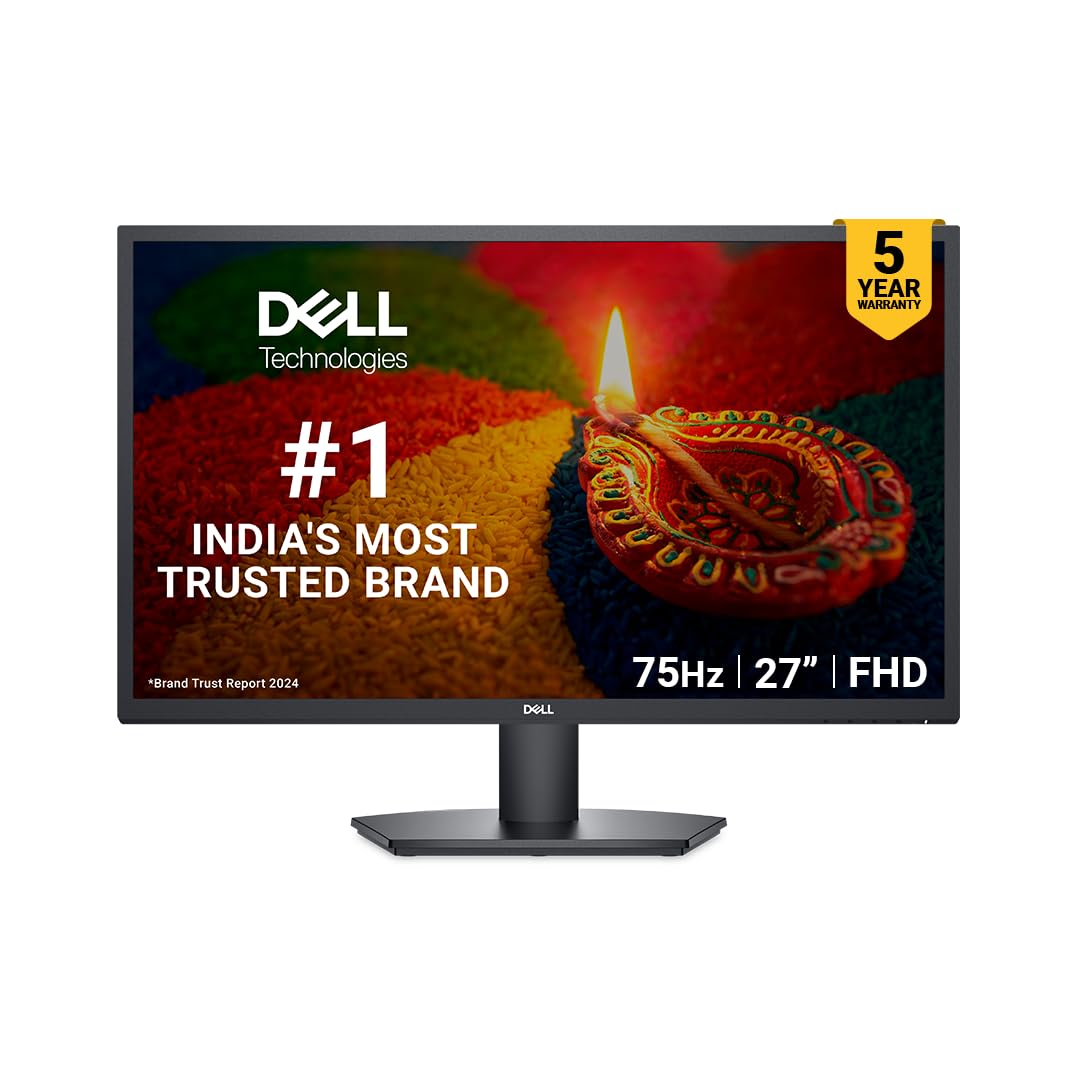 Dell SE2725H 27″/68.58cm FHD Monitor,Aspect Ratio 16:9, 75Hz, Tilt, Brightness 300 cd/m2(Typical), 5ms, 3000:1 Contrast Ratio, 1xHDMI, 1xVGA, 1x…