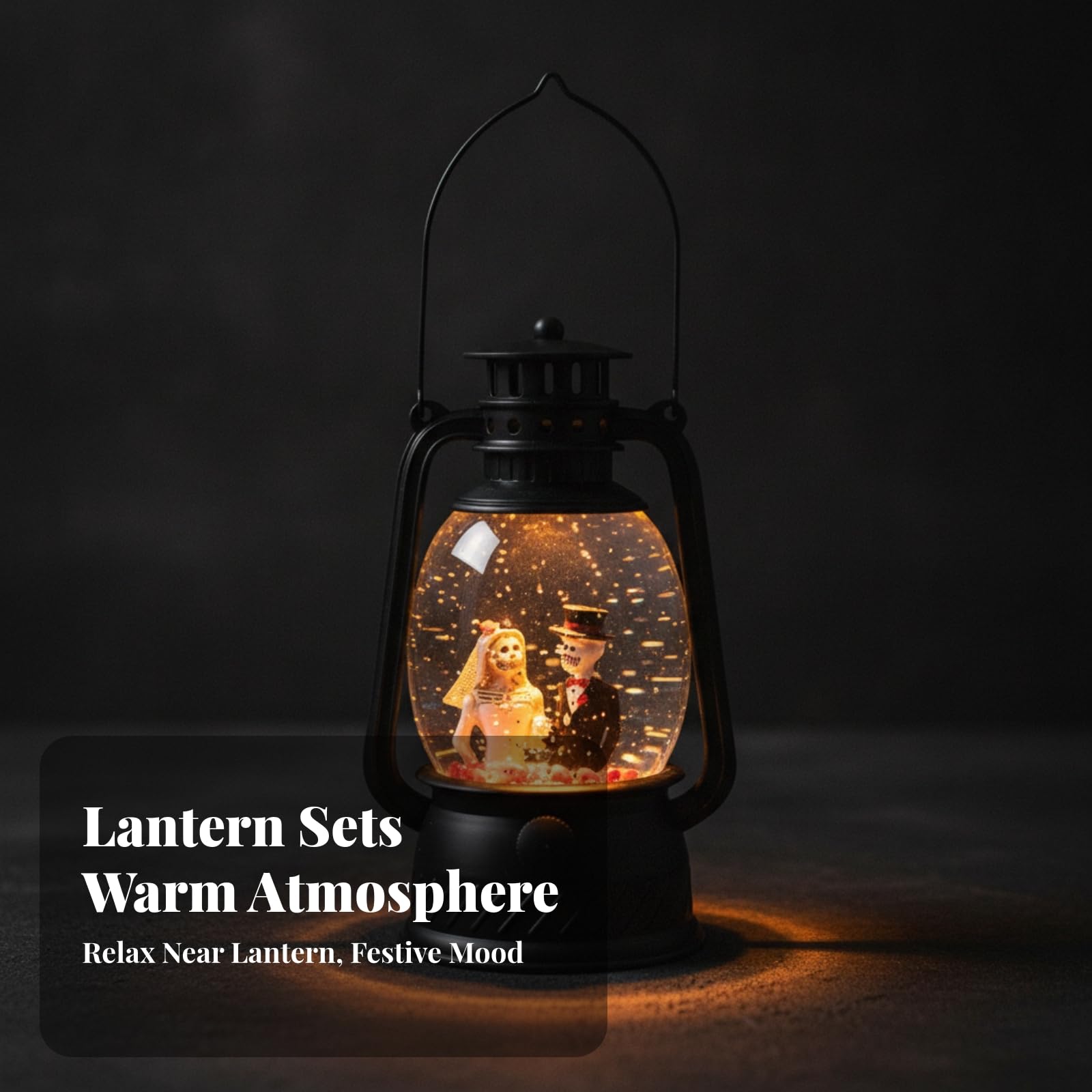 Lanterna di Halloween con Gancio Sospesa | Lanterna a LED, Resistente, Decorazioni per Interni