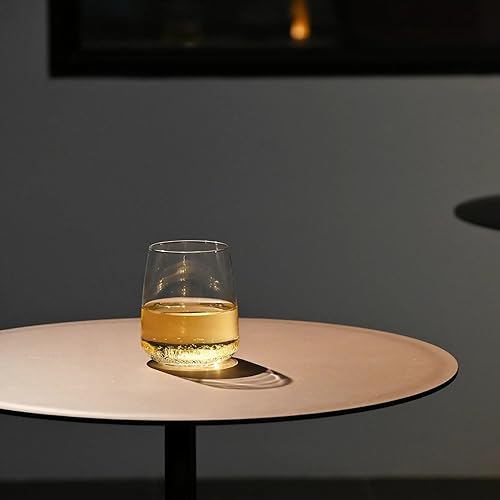 Miniatura 4 de Bormioli Rocco Planeo - Juego de 4 copas de vino sin tallo y copa DOF, 12.25 onzas, cristal de estrella transparente, apto para lavavajillas,