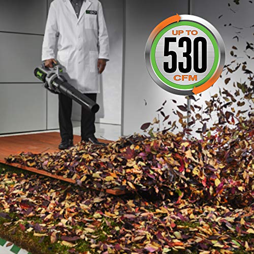 EGO Power+ LB5302 3-Speed Turbo 56-Volt 530 CFM Cordless Leaf Blower 2.5Ah Battery and Charger Included