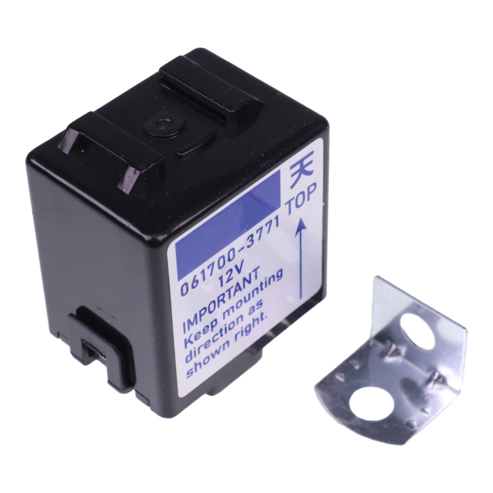 Relé de retardo de tiempo de 12 V 061700-3770 0617003770 compatible con motor Denso Kubota B1550D B1550HST B1750HST B2150E B7410D BX1830D BX2200D BX233 50D 4 Conexiones