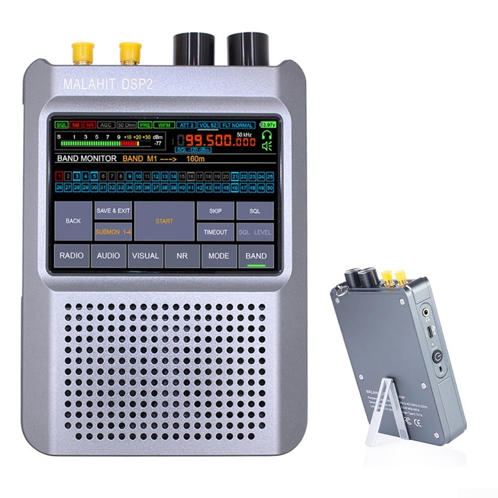 pour Malahit DSP2 Malachite Récepteur Radio Firmware 2.40 Deuxième Génération pour Malahit-DSP2 Radio Récepteur Malachite avec Stylo Tactile 2 en 1