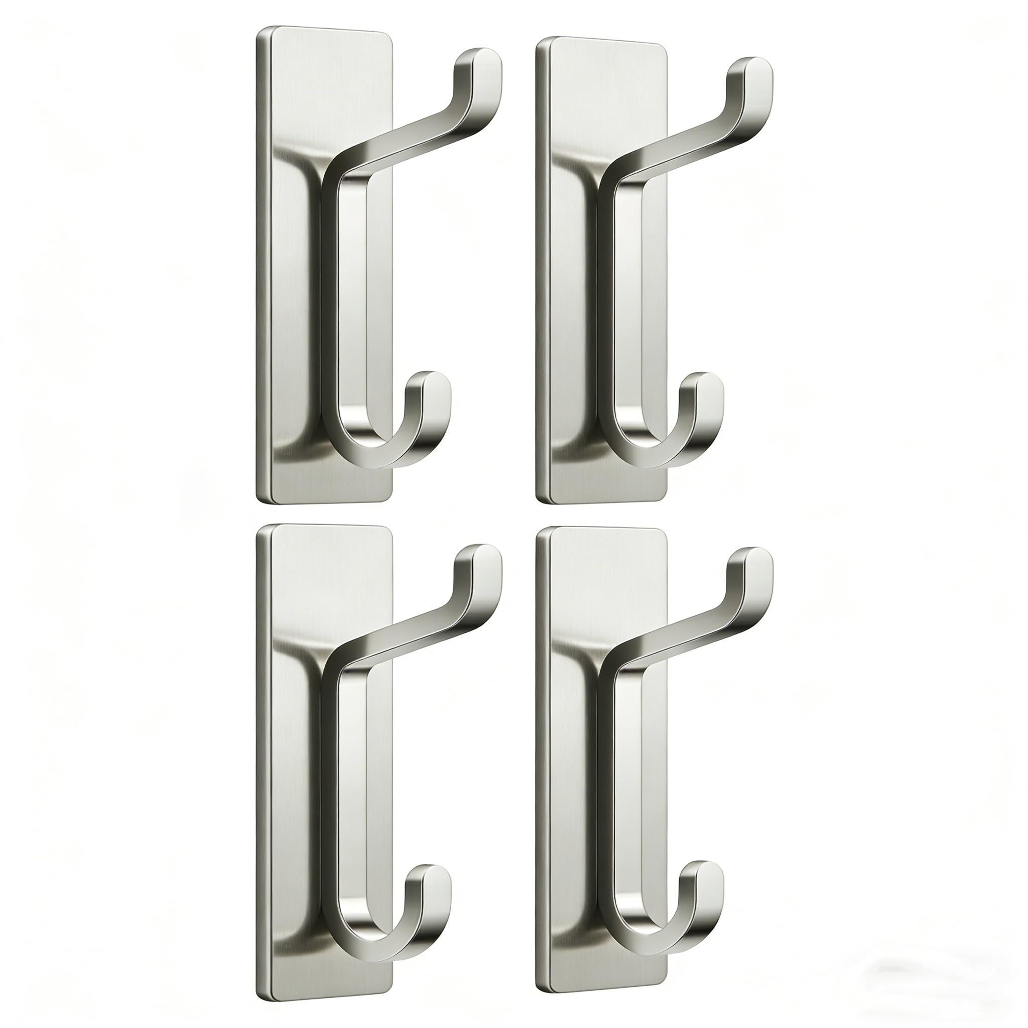FGUJSUR Coat Hooks 2/4pcs Adhesive Wall Hooks
