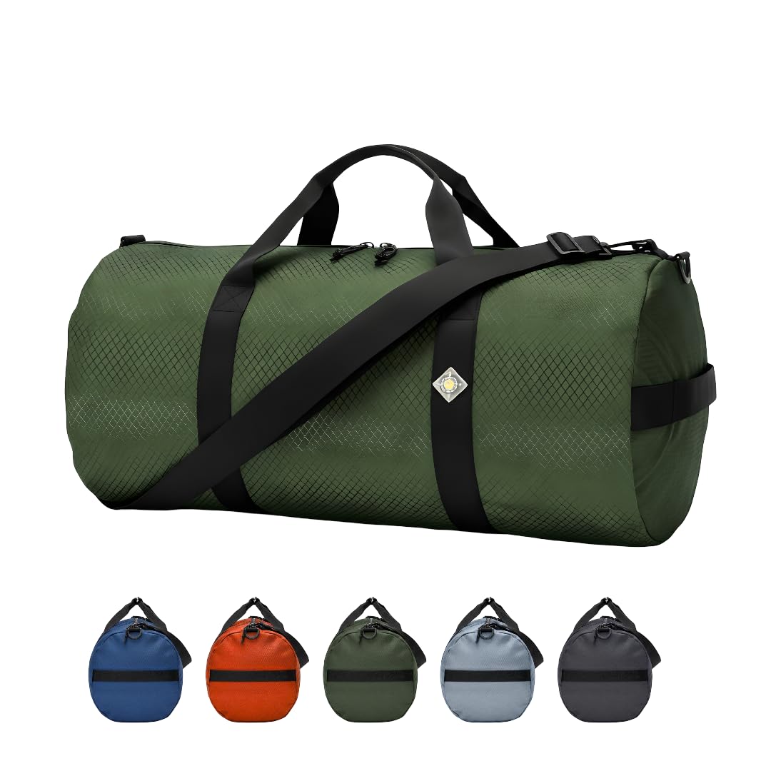 NorthStarSports Diamond Ripstop Large Duffle Bags, Ultra Tough & Tear Resistant, Reinforced Stitching, Weatherproof, Packable Foldable Duffle Bag for