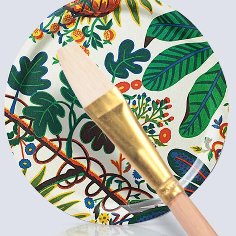 Ensemble De 12 Pinceaux en Nylon Couleur Bois, pour Artistes Et Étudiants.