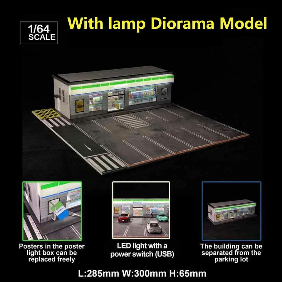 Amazon.com: G-Fans 1:64 Diorama wLED Light 7-11:FamilyMart