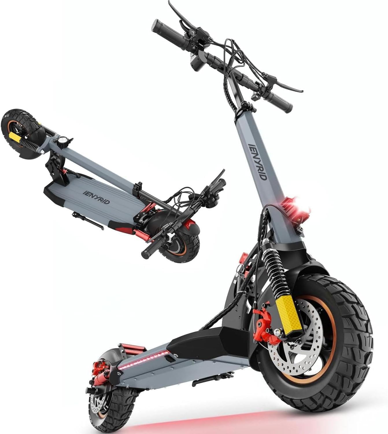Electric Scooter Adults, 800W Motor & 28 MPH Portable Folding Commuting Eletric Scooter, Up to 22 Miles Range, 10" Off Road Tires e Scooter, Dual Brake & Dual Suspension Scooter for Adult E-Scooter product image