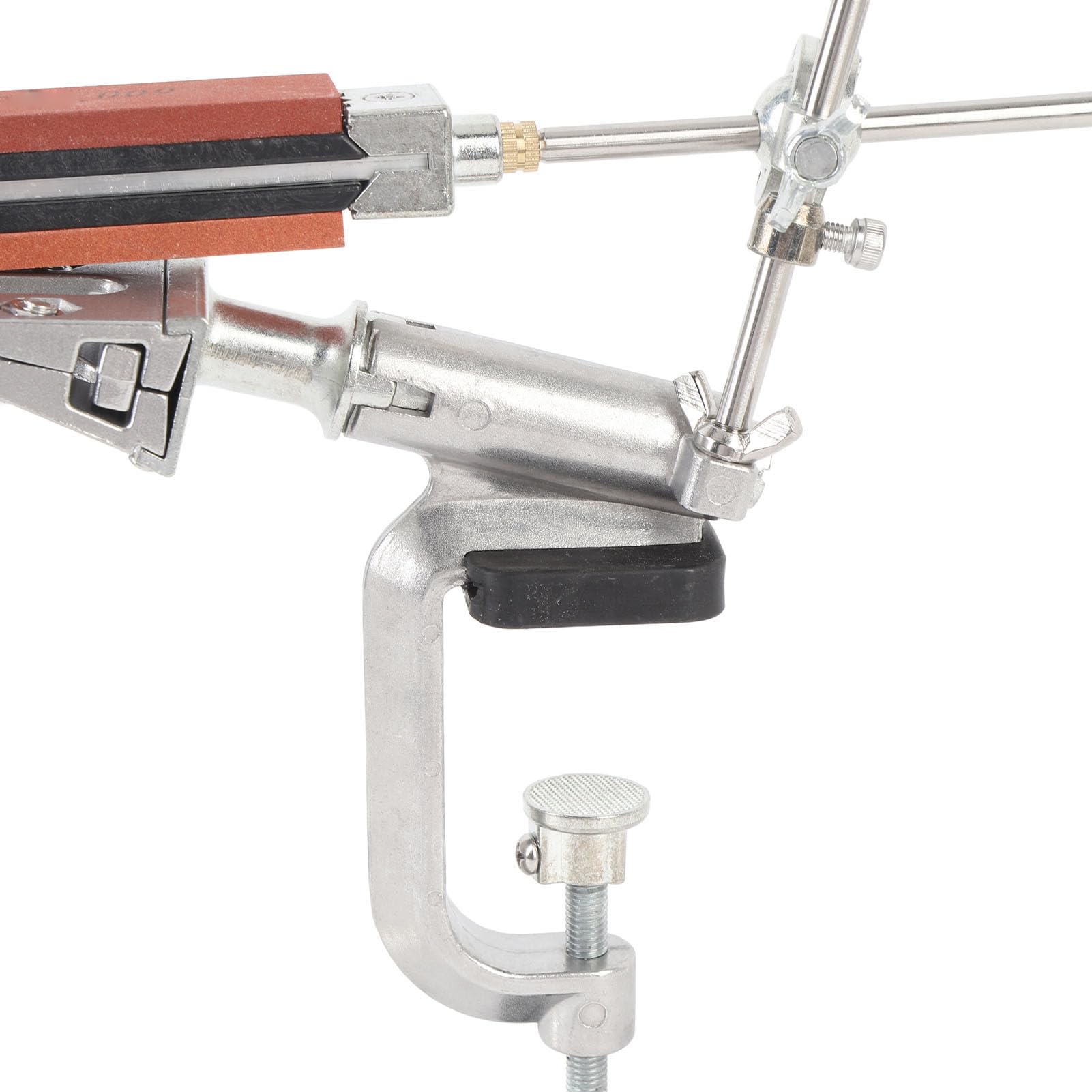 Kit per Affilare Coltelli a Morsetto Rapido Parziale, Kit per Affilare Ad Angolo Fisso Dal Design Antiscivolo, con 10 Pietre per, Ideale per Utensili da Cucina e Utensili da Chef