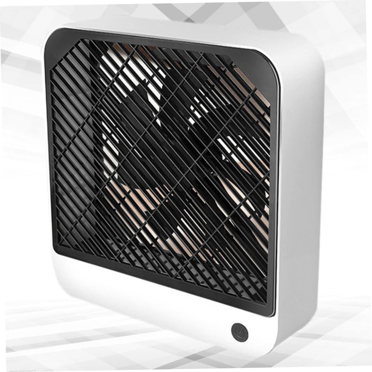 Cabilock Ventilatore da Tavolo Mini USB Bianco in Plastico Ricaricabile | Vacanze Estive, Decorazioni Scuola, Batteria a Lunga Durata, Uso su Scrivania