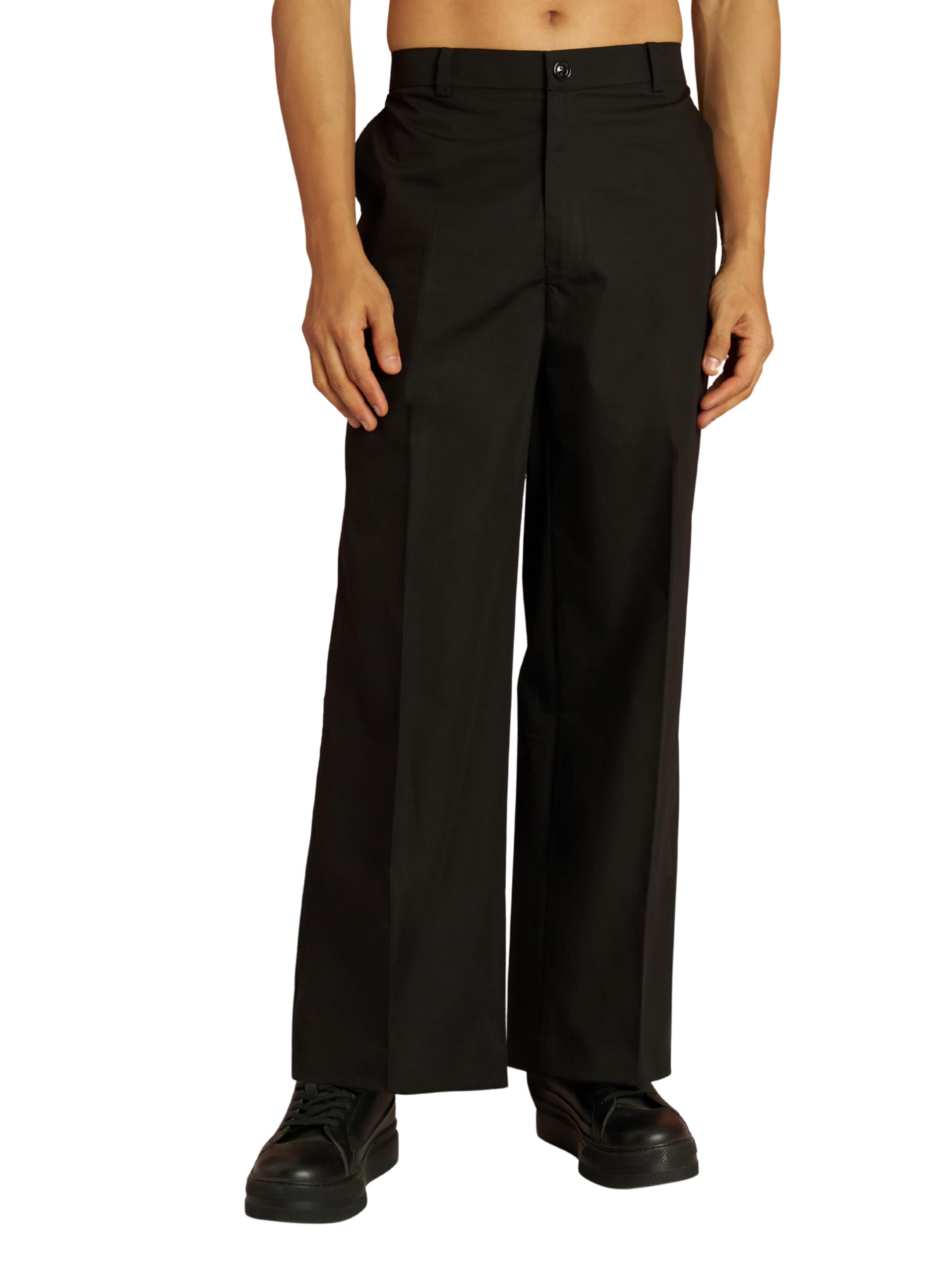 vastramay Men Cotton Solid Wide Leg Pant | Ethnic Festive & Casual Bottom Wear-picture-13