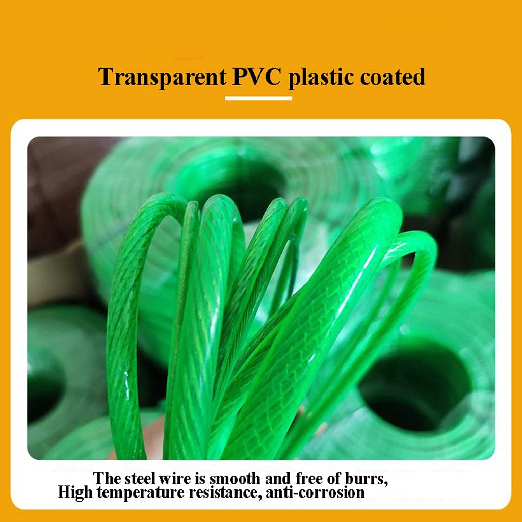 Cuerda de Alambre, Cable de Acero Recubierto de PVC de 2,0 mm,