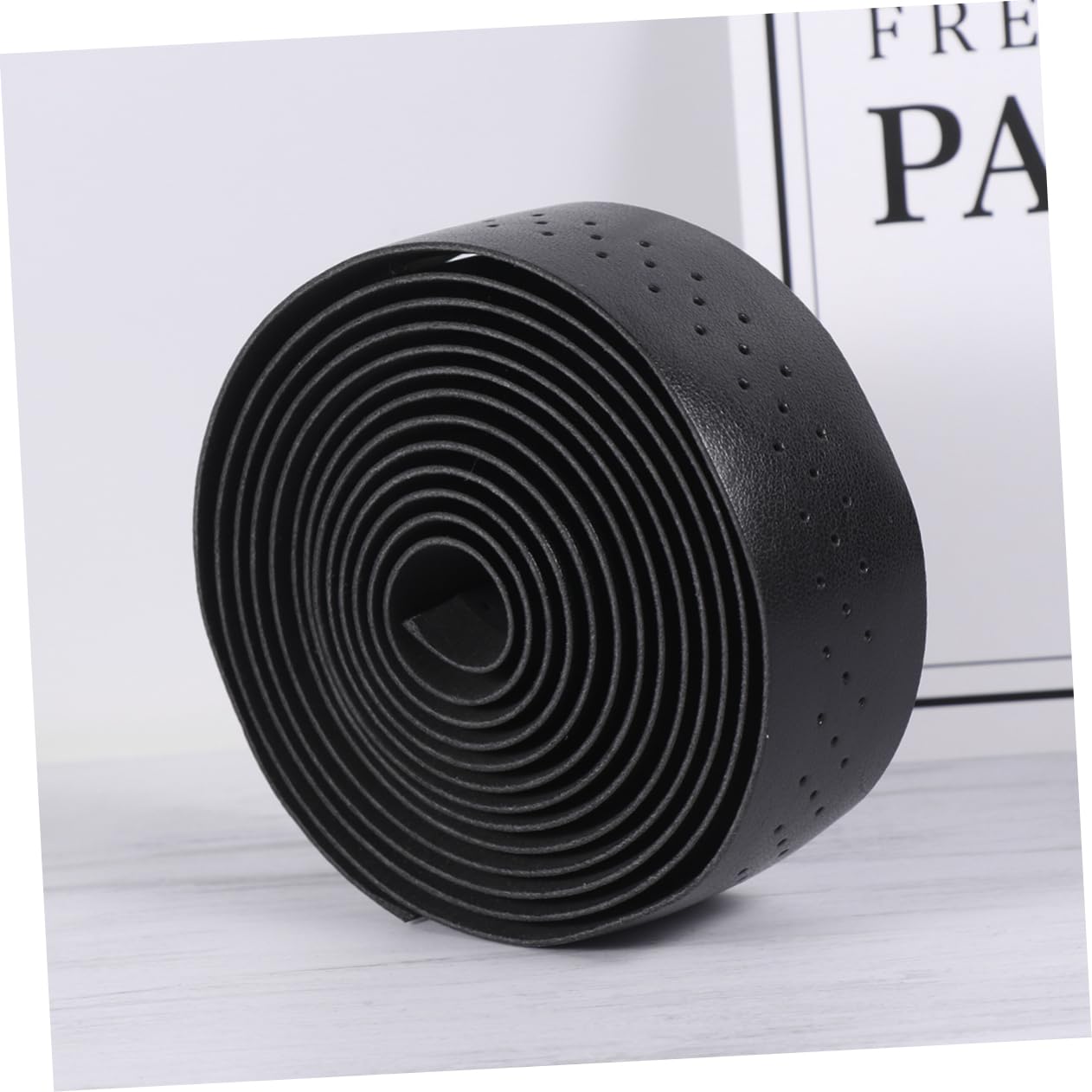 Yardwe 3sets Nastro Manubrio Pu Pelle Con Assorbimento Degli Urti Design Antiscivolo Facile Da Installare Per Bici Da Strada e Mountain Bike Nero