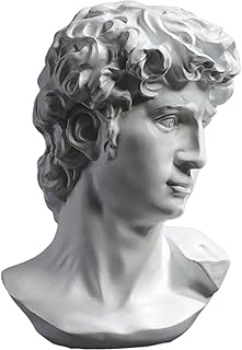 Buste de David,Statues D&eacute;coratives, Decoration Bibliotheque,D&eacute;coration de la Maison,D&eacute;corations de Bureau, Sculpture en Polyr&eacute;sine