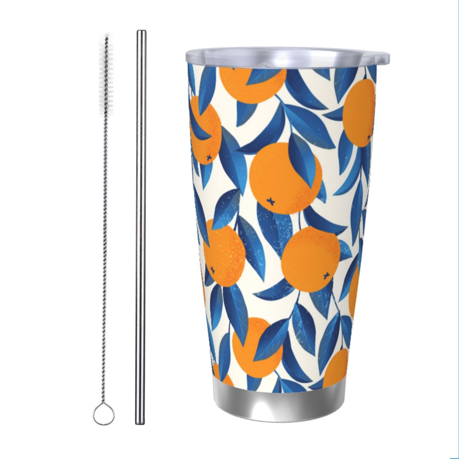 Hippie Flowers Isolierbecher Aus Edelstahl – 590 Ml, Mit Deckel, Für Kaffee & Kalte Getränke, Personalisierbar